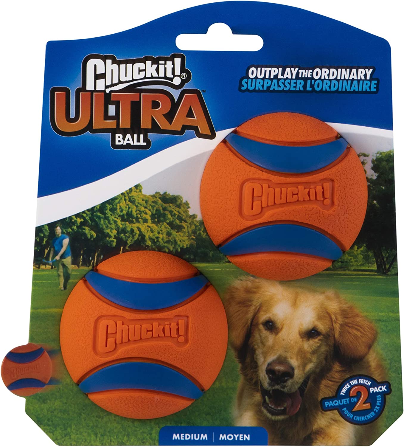 chollo Chuckit Ultra Ball Medium - 2 Pelotas para Perros