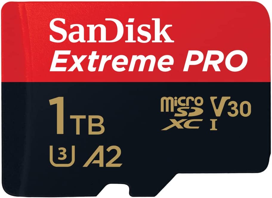 chollo SanDisk Tarjeta microSDXC Extreme PRO de 1 TB + adaptador SD + RescuePRO Deluxe, hasta 200 MB/s, con rendimiento de aplicación A2, UHS-I, Clase 10, U3, V30