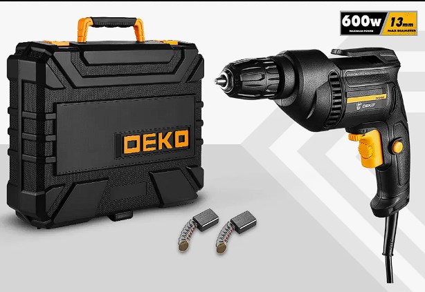 chollo DEKO-destornillador eléctrico de 220V, 2 funciones, martillo rotativo eléctrico, taladro, Herramientas Eléctricas (serie DKIDZ)