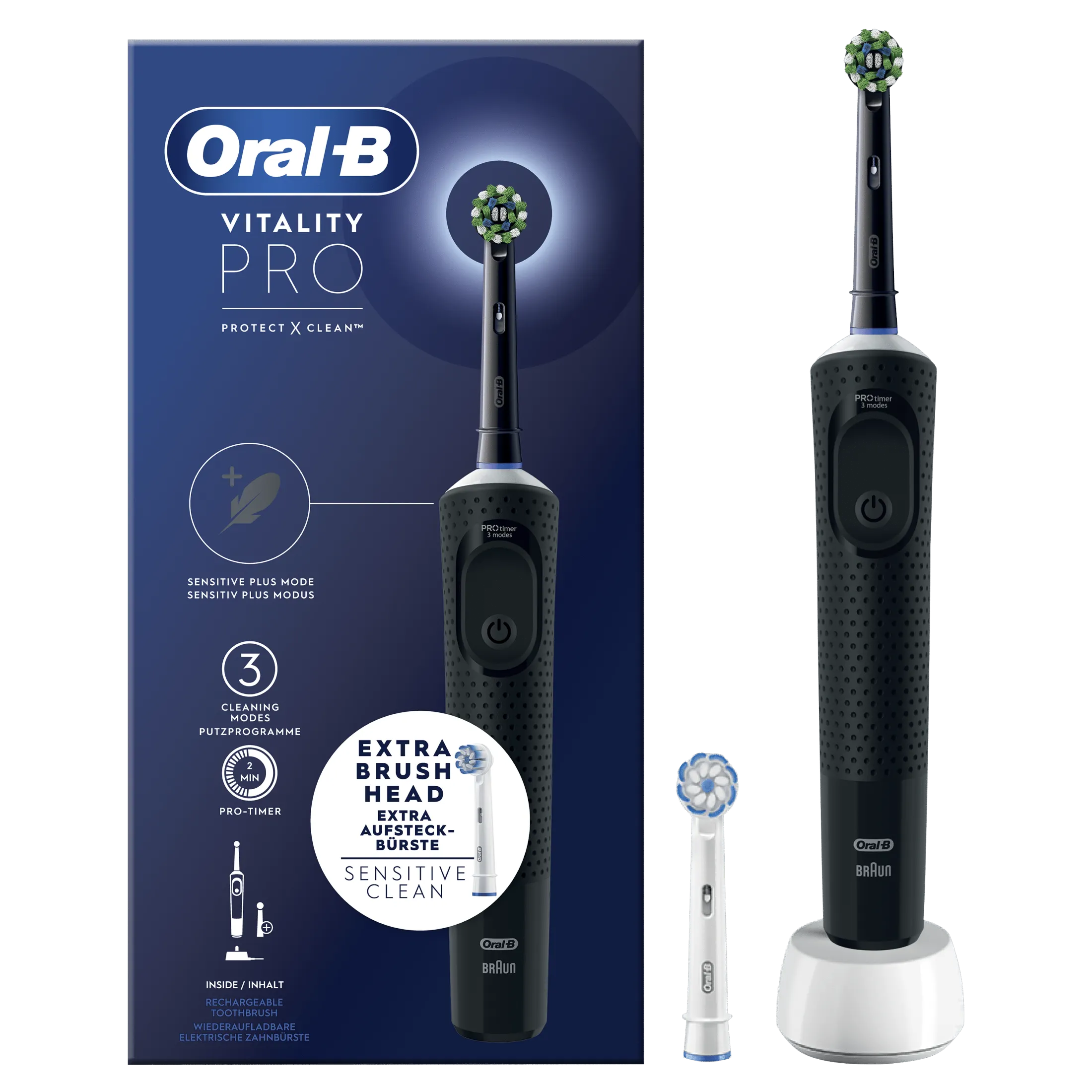 chollo Oral-B Vitality Pro cepillo de dientes elétrico negro y lila