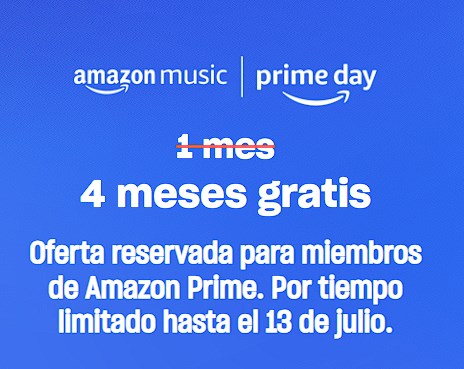 chollo 4 Meses Gratis de Amazon Music Unlimited