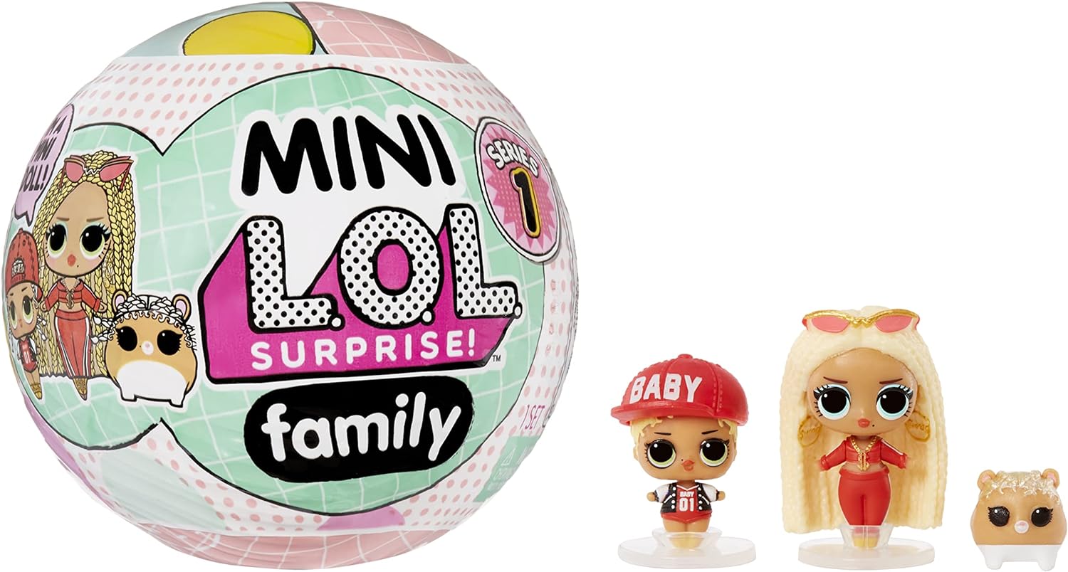 chollo L.O.L. Surprise! OMG Mini Family Collection - Surtido - Mini réplica de muñeca de Moda, Lil Sis y Mascota con Accesorio y Caja 2 en 1 - Coleccionable 
