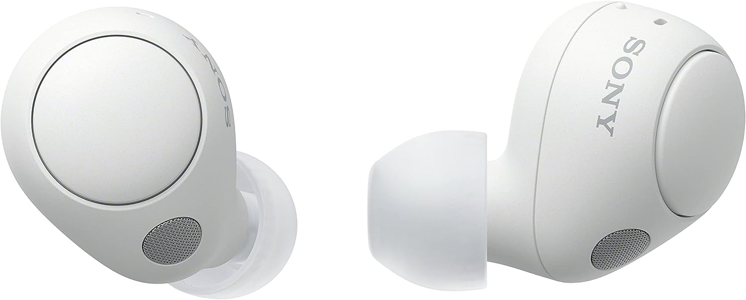 chollo Sony WF-C700N Auriculares Inalámbricos, Bluetooth, Cancelación de Ruido (Pequeños, Ligeros y con conexión multipunto, IPX4, hasta 20hr de Autonomía, Carga Rápida, iOS & Android) Blanco