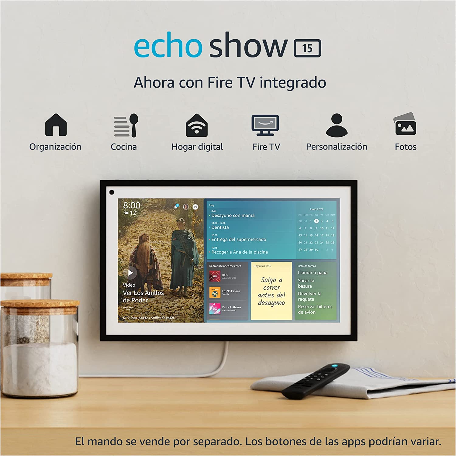 chollo Echo Show 15 | Pantalla inteligente Full HD de 15,6