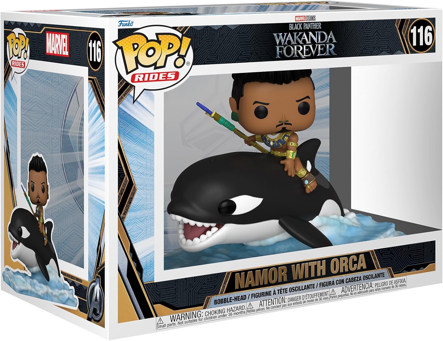 chollo Funko Pop! Black Panther: Wakanda Forever - Namor with Orca