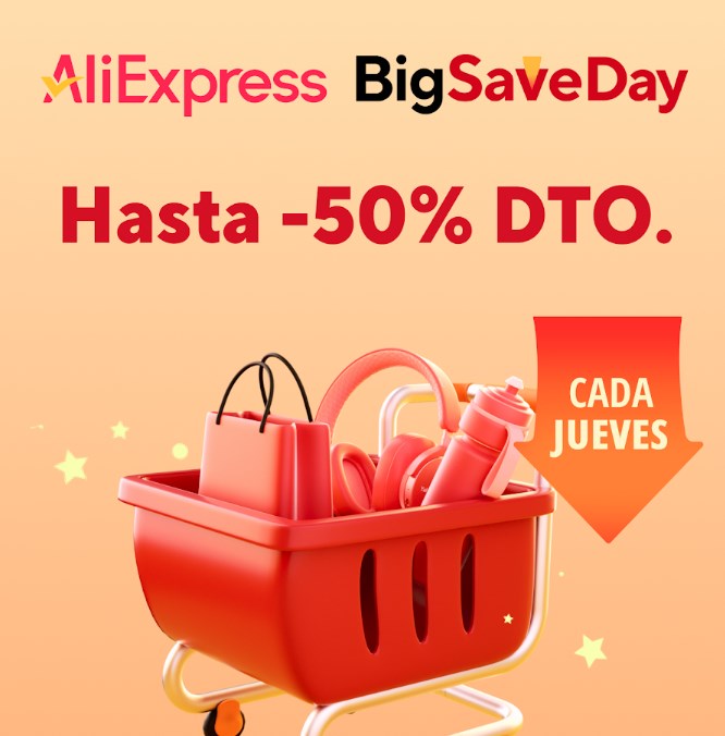 chollo Hasta 50% de descuento en Big Save Day en AliExpress