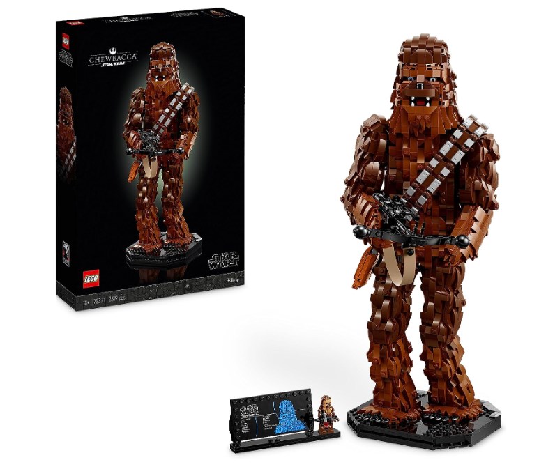 chollo LEGO Star Wars Chewbacca, Figura Coleccionable de Wookiee con Ballesta