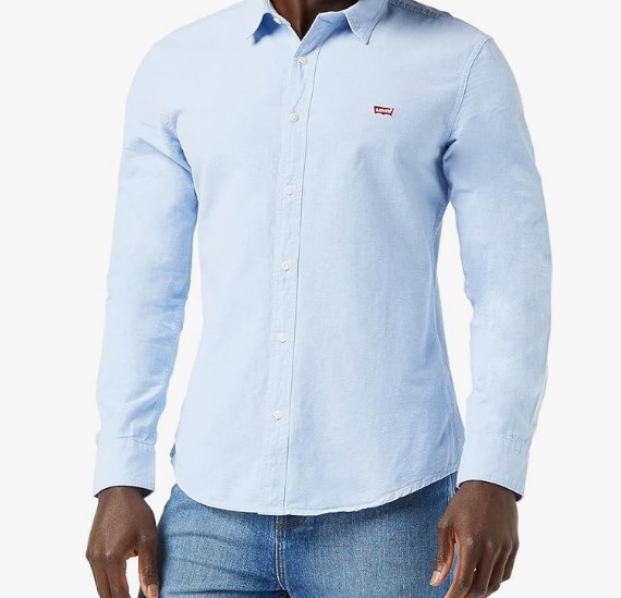 chollo Levi´s Long-Sleeve Battery Housemark Slim Camisa para Hombre