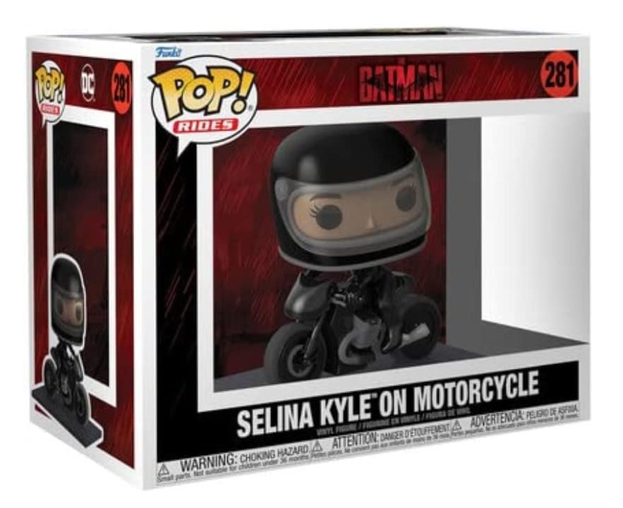 chollo Funko Pop! Selina Kyle on Motorcycle