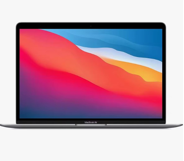 chollo Apple MacBook Air de 13 Pulgadas, Chip M1 de Apple, CPU de 8 Núcleos, GPU de 7 Núcleos, 8 GB de RAM, 256 GB SSD, Color Gris Espacial