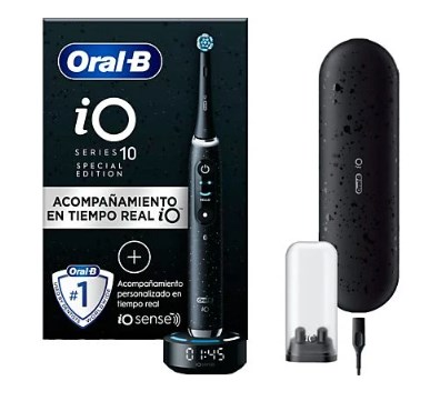 chollo Cepillo eléctrico - Oral-B iO 10, Guía a tiempo real, 7 Modos, Sensor de presión, Cosmic Black